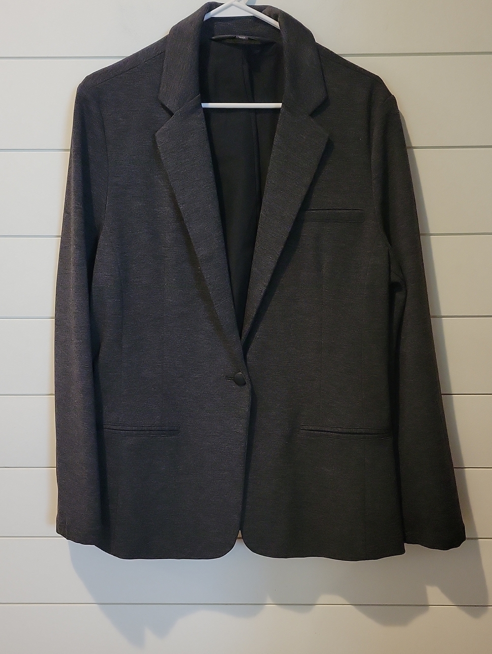 Mossimo Supply Co. Charcoal Single-Button Blazer  XL  Charcoal Gray